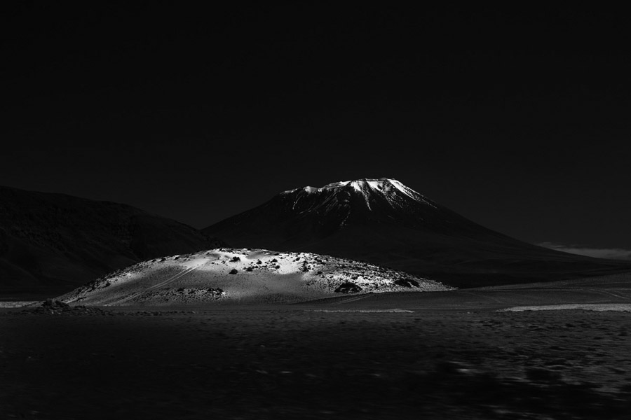 Fotografía blanco y negro desierto de Atacama